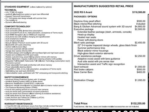 Certified 2022 Audi RS 6 image 2