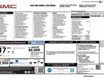 New 2026 GMC Sierra 1500 Denali w/ Denali Reserve Package