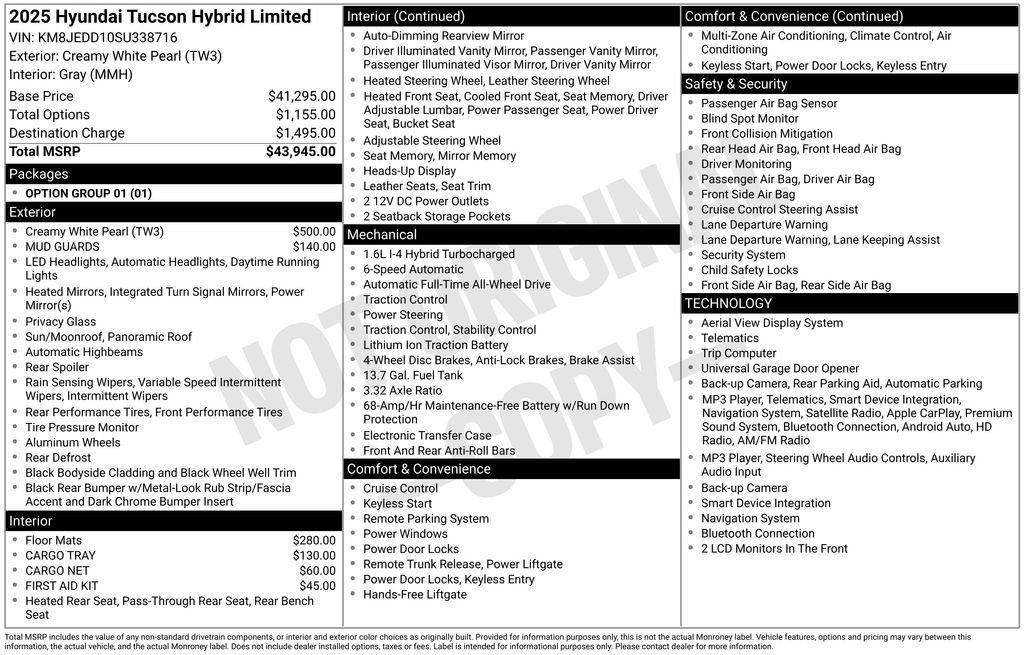 Used 2025 Hyundai Tucson Limited AWD/4WD image 9