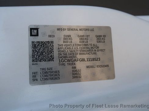 Used 2020 Chevrolet Express 2500 w/ Enhanced Convenience Package RWD image 14
