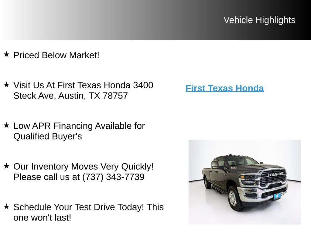 Used 2025 RAM 3500 Tradesman w/ Chrome Appearance Group AWD/4WD image 10