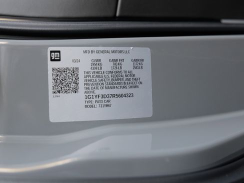 Used 2024 Chevrolet Corvette Z06 w/ Battery Protection Package image 38