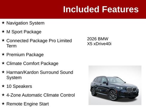 Used 2026 BMW X5 xDrive40i AWD/4WD image 3