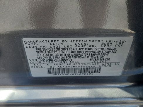 Certified 2025 Nissan Versa SV w/ Trunk Package FWD image 22