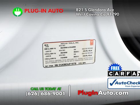 Used 2018 Tesla Model X 75D AWD/4WD image 11