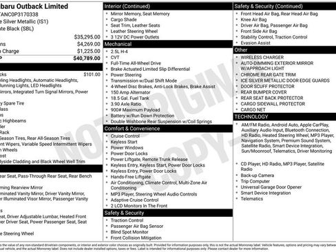 Used 2023 Subaru Outback Limited image 57