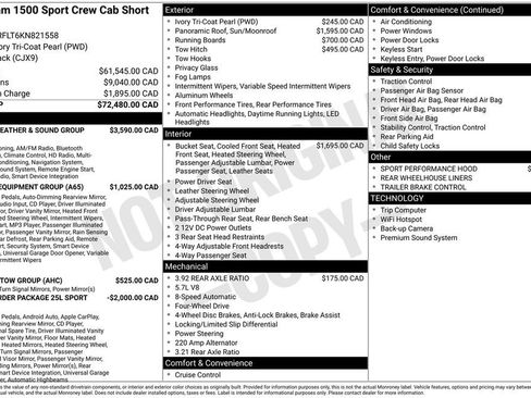 Used 2019 RAM 1500 Sport w/ Alpine Leather & Sound Group image 4