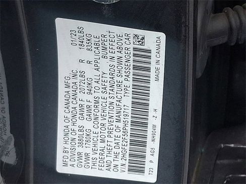 Certified 2023 Honda Civic Sport image 27