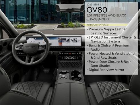 New 2026 Genesis GV80 3.5T Prestige AWD/4WD image 17