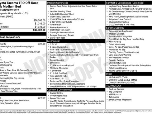 Used 2022 Toyota Tacoma TRD Off-Road image 43