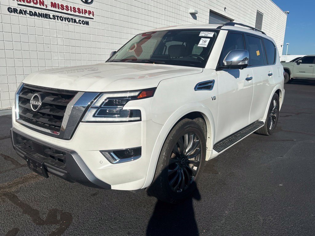 Used 2021 Nissan Armada Platinum w/ Captain's Chairs Package RWD image 1