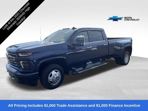 Used 2021 Chevrolet Silverado 3500 High Country w/ Technology Package image 1