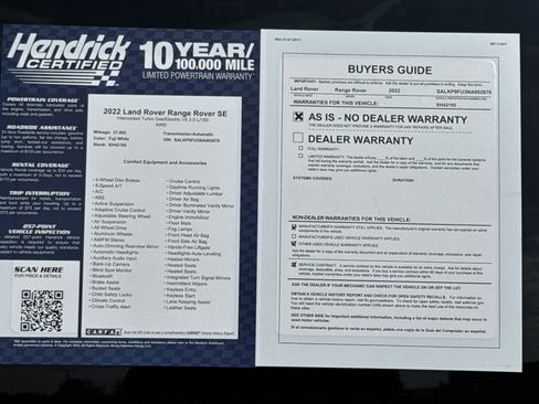 Used 2022 Land Rover Range Rover SE image 37