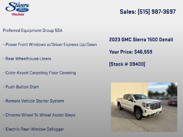 Used 2023 GMC Sierra 1500 Denali w/ Denali Reserve Package AWD/4WD image 16