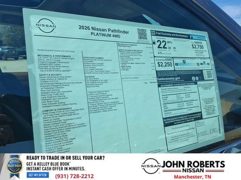 New 2026 Nissan Pathfinder Platinum AWD/4WD image 20