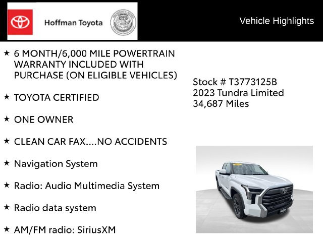 Used 2023 Toyota Tundra Limited AWD/4WD image 8