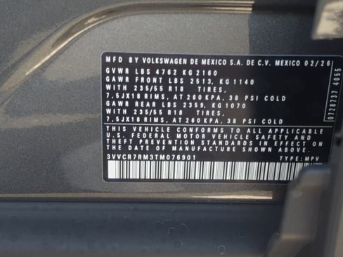 New 2026 Volkswagen Tiguan S image 24