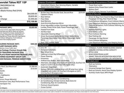 Used 2024 Chevrolet Tahoe RST w/ Luxury Package image 2