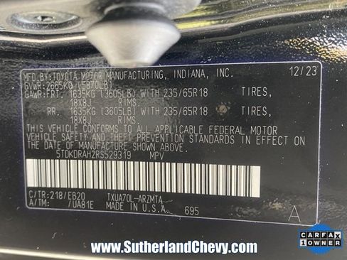 Used 2024 Toyota Highlander XLE image 48