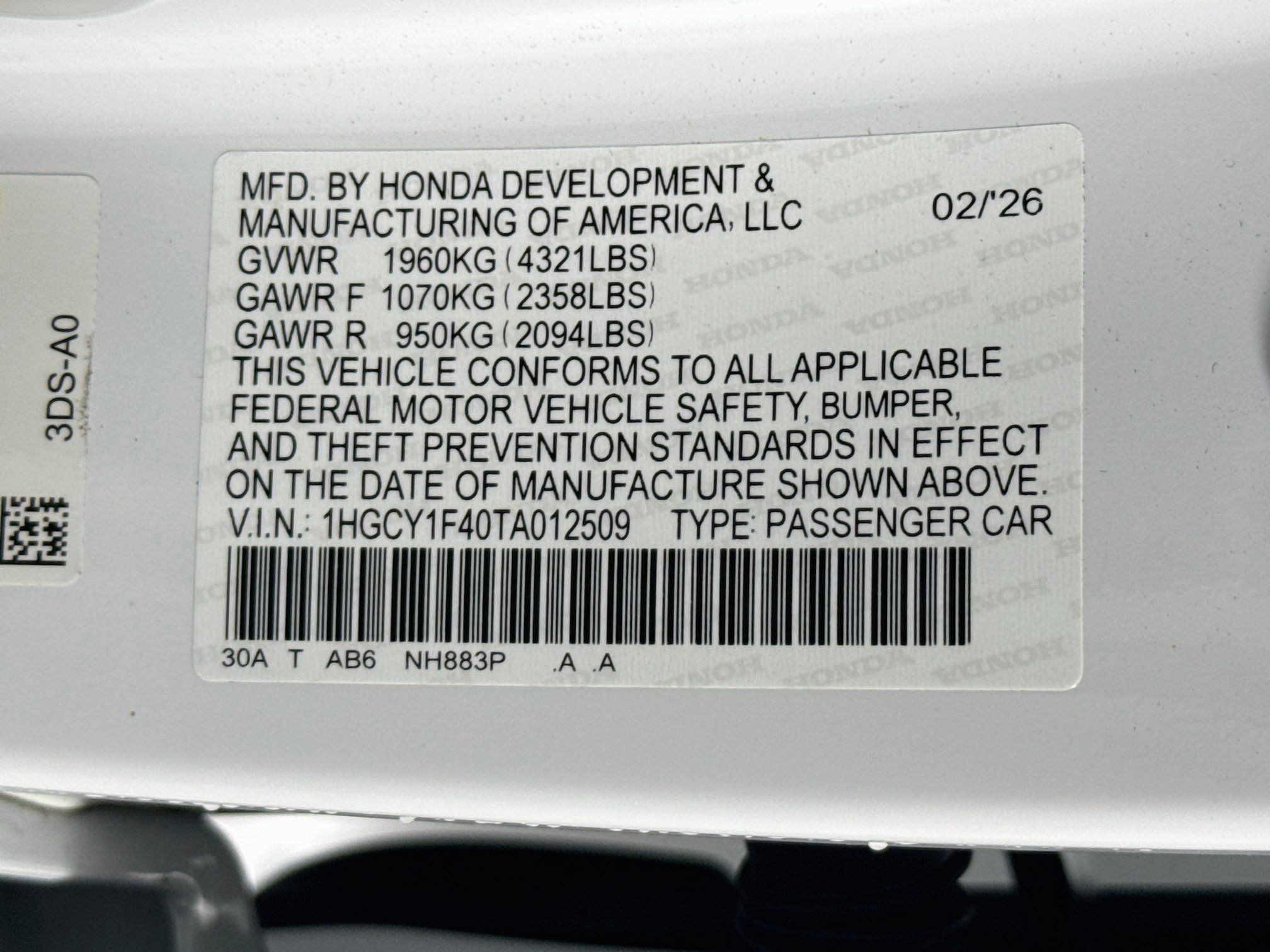 Certified 2026 Honda Accord SE image 38
