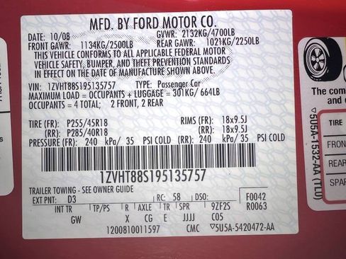 Used 2009 Ford Mustang Shelby GT500 RWD image 19