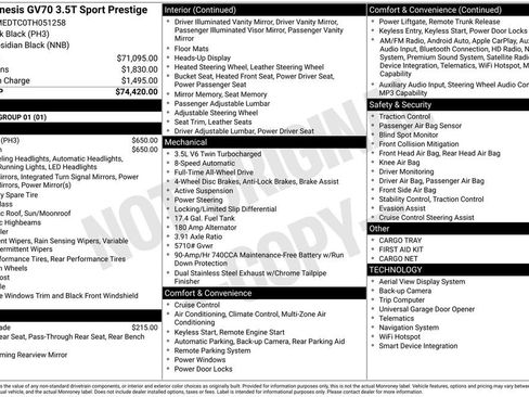 New 2026 Genesis GV70 3.5T Sport Prestige image 9