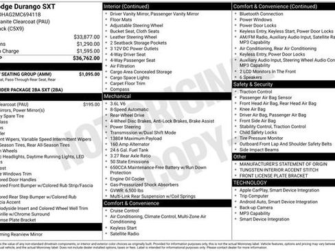 Used 2021 Dodge Durango SXT w/ 3rd Row Seating Group image 15