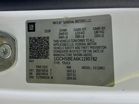 Used 2019 Chevrolet Colorado W/T w/ WT Convenience Package image 37