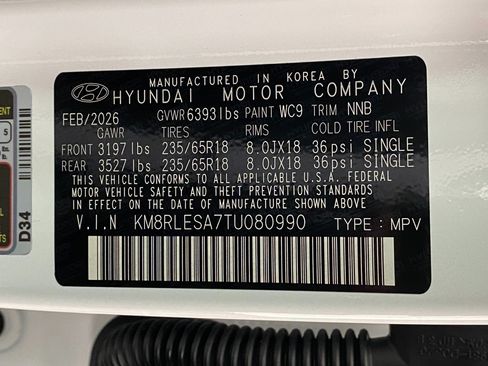 New 2026 Hyundai Palisade SEL AWD/4WD image 36