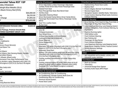 Used 2023 Chevrolet Tahoe RST w/ Sport Performance Package image 13