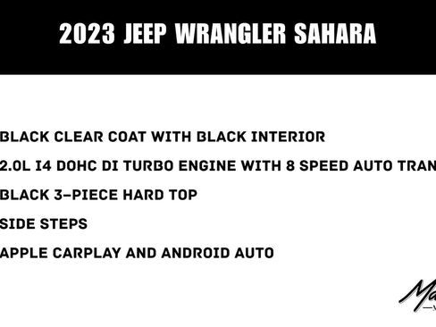 Used 2023 Jeep Wrangler Unlimited Sahara AWD/4WD image 2
