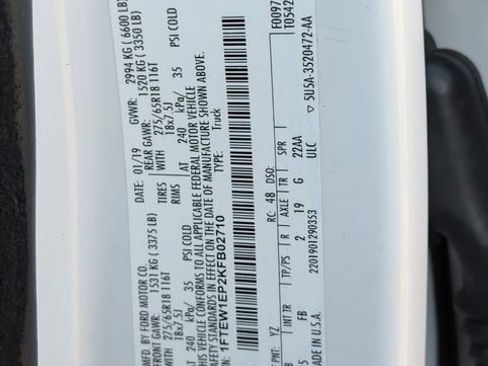 Used 2019 Ford F150 XLT w/ Equipment Group 302A Luxury image 29