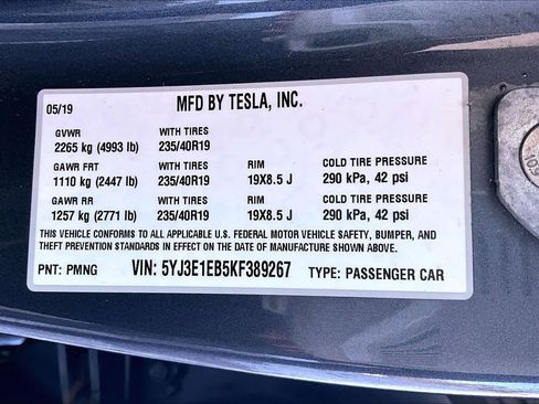 Used 2019 Tesla Model 3 Long Range image 36