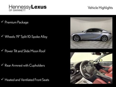 Used 2025 Lexus IS 300 w/ Premium Package image 11