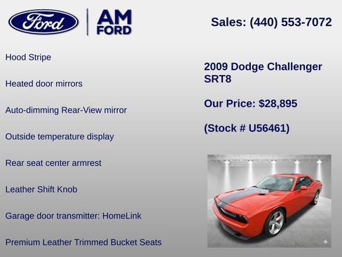 Used 2009 Dodge Challenger SRT8 w/ SRT Option Group II RWD image 24