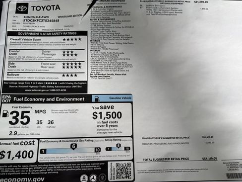 New 2026 Toyota Sienna XLE Woodland Edition image 26