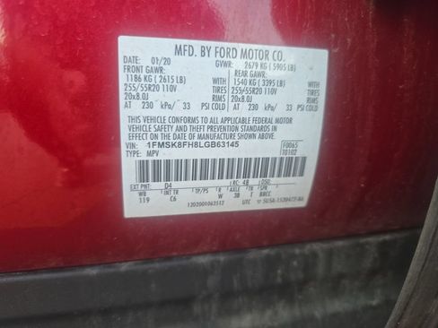 Used 2020 Ford Explorer Limited w/ Class III Trailer Tow Package AWD/4WD image 23