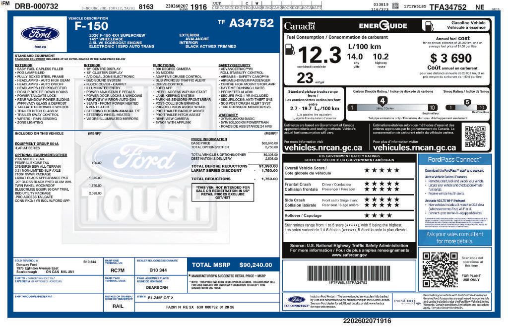 Used 2026 Ford F150 Lariat w/ Bed Utility Package AWD/4WD image 6