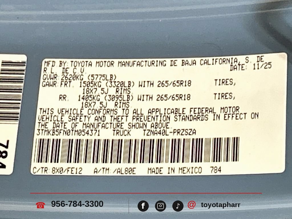 Used 2026 Toyota Tacoma TRD Sport RWD image 29