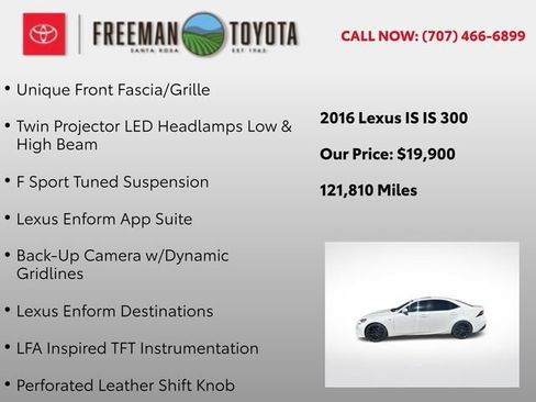 Used 2016 Lexus IS 300 AWD w/ F Sport Package image 12