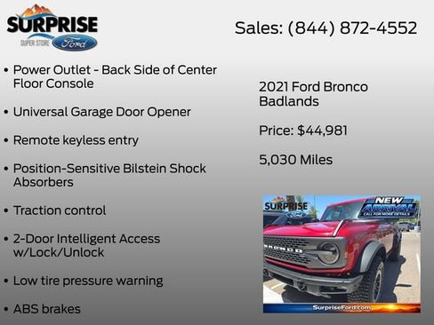 Used 2021 Ford Bronco Badlands AWD/4WD image 22