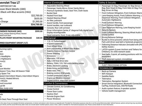 Used 2025 Chevrolet Trax LT w/ LT Convenience Package FWD image 11