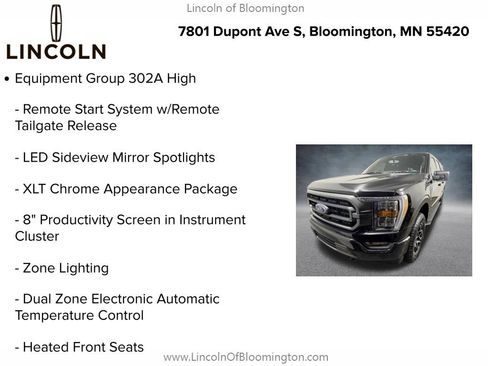 Used 2023 Ford F150 XLT w/ Equipment Group 302A High AWD/4WD image 9