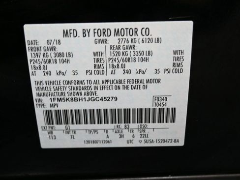 Used 2018 Ford Explorer 4WD w/ Class II Trailer Tow Package image 40