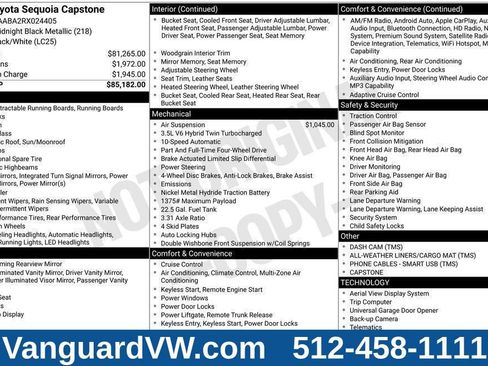 Used 2024 Toyota Sequoia Capstone AWD/4WD image 47