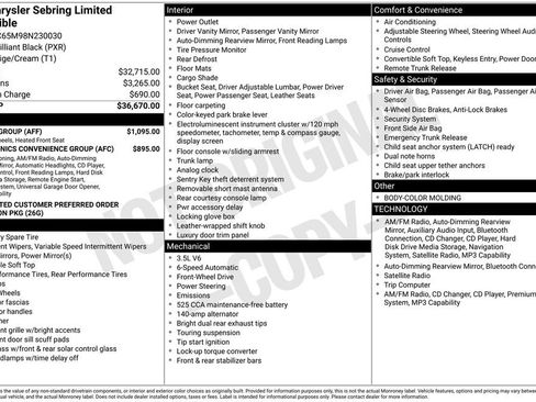 Used 2008 Chrysler Sebring Limited w/ Luxury Group image 2