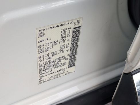 Used 2020 Nissan Murano Platinum w/ Cargo Package FWD image 22