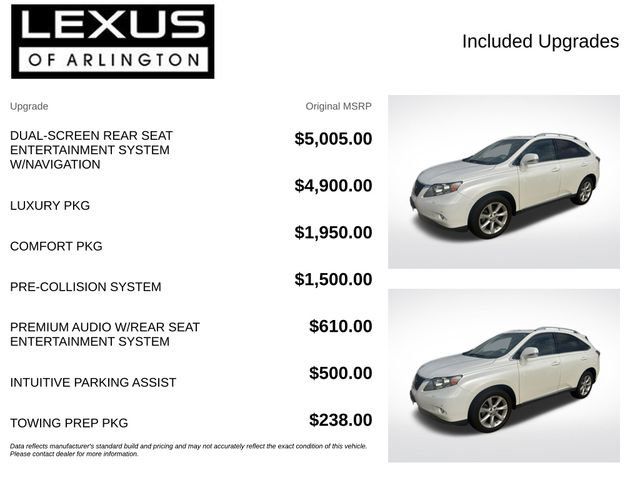 Used 2011 Lexus RX 350 AWD w/ Luxury Pkg image 4