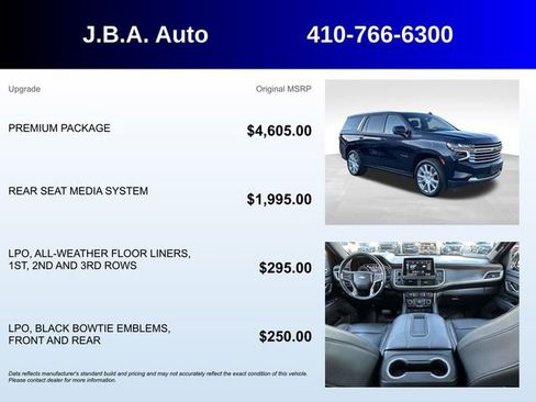 Used 2021 Chevrolet Tahoe High Country w/ Premium Package image 5