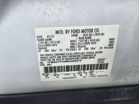 Used 2021 Ford Explorer Limited w/ Equipment Group 301A RWD image 33